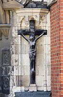 Tudor Gatehouse - exterior - lower half -  Crucifix