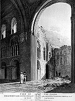 Part of the Choir with Remains of the South Transept - 1821